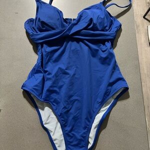 Cupshe Vibrant Blue Swimsuit Size L